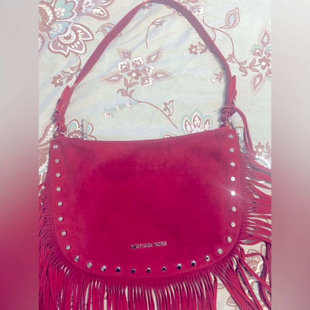Michael Kors Billy Medium Fringe Messenger Bag